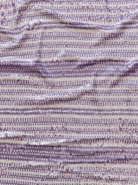 Mesh with Shell Sequins – Fuchsia Pink and White Stripes on Iris Orchid Mesh with Shell Sequins – Fuchsia Pink and White Stripes on Iris Orchid