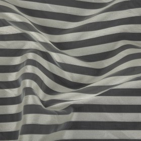 Cannoli Cream Organza with Woven Awning Stripes Cannoli Cream Organza with Woven Awning Stripes