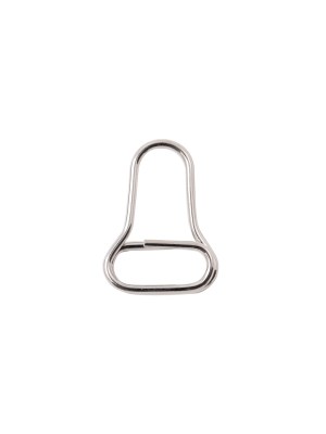 Mood Exclusive Italian Small Silver Open Bell-Shaped Metal Zipper Pull Mood Exclusive Italian Small Silver Open Bell-Shaped Metal Zipper Pull