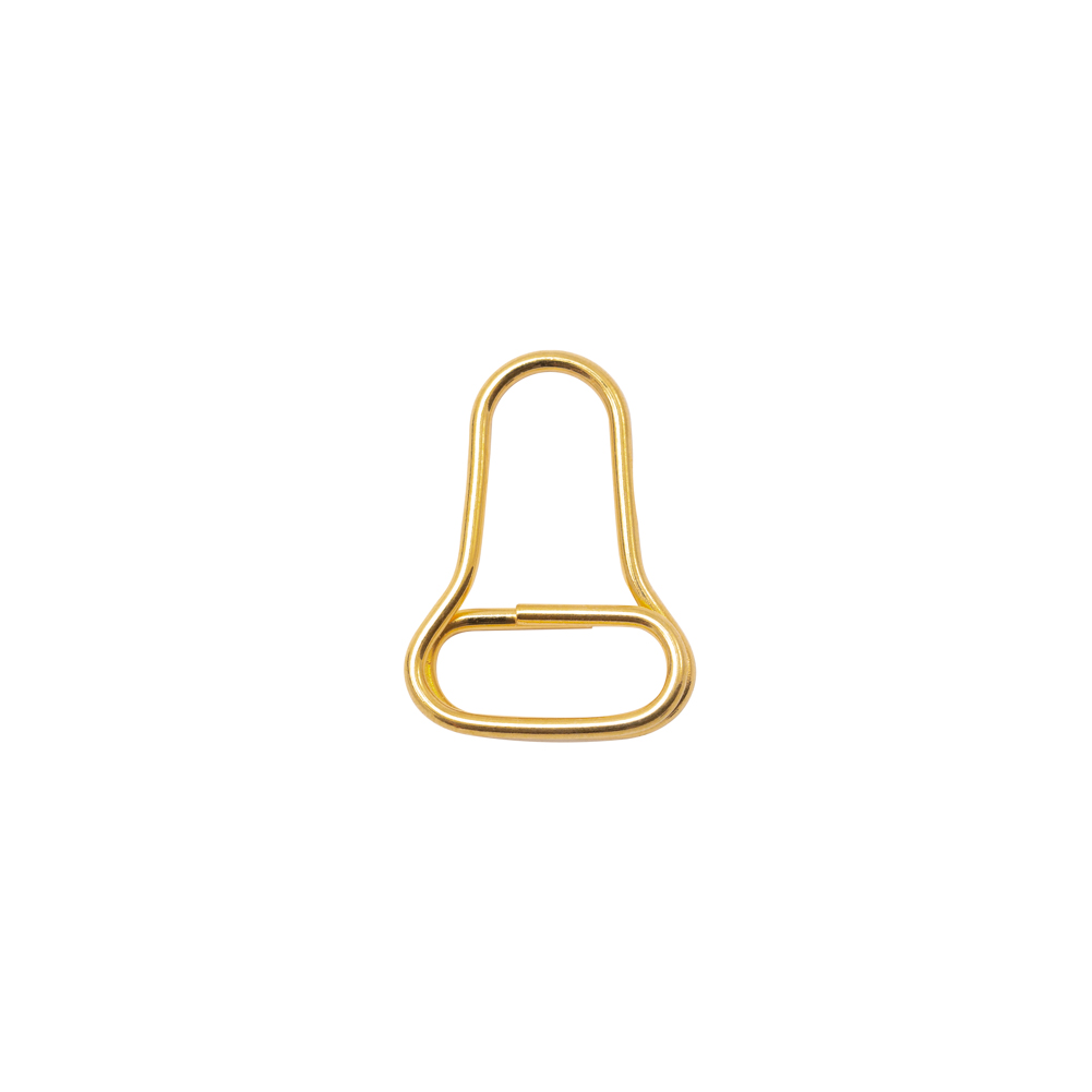Mood Exclusive Italian Small Gold Open Bell-Shaped Metal Zipper Pull Mood Exclusive Italian Small Gold Open Bell-Shaped Metal Zipper Pull