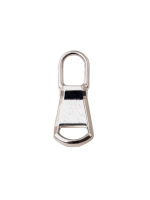Mood Exclusive Italian Large Silver Rounded Edge Metal Zipper Pull Mood Exclusive Italian Large Silver Rounded Edge Metal Zipper Pull
