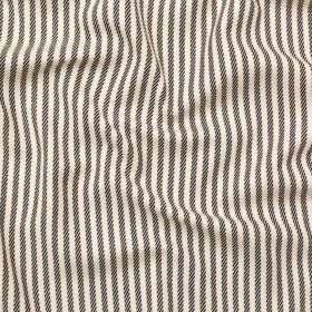 Ivory and Black Stretch Heavy Cotton Twill Ivory and Black Stretch Heavy Cotton Twill