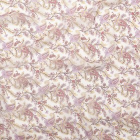 Elderberry, Solar Yellow and Sugar Swizzle Paisley Silk Chiffon Elderberry, Solar Yellow and Sugar Swizzle Paisley Silk Chiffon