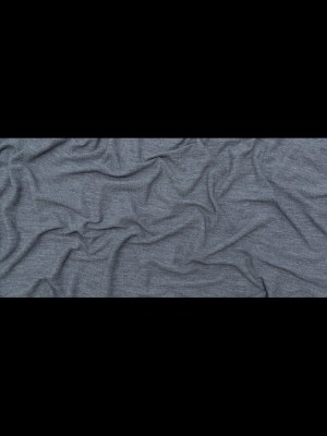 Italian Heathered Gray Creped Stretch Knit Italian Heathered Gray Creped Stretch Knit