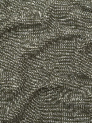 Italian Olive and White Heathered Stretch Knit Italian Olive and White Heathered Stretch Knit