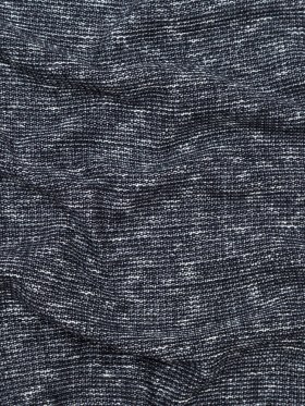Italian Black and White Heathered Stretch Knit Italian Black and White Heathered Stretch Knit