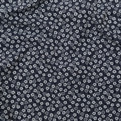 French Navy and White Floral Jacquard French Navy and White Floral Jacquard