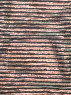 Netting with Baby Sequins – Aqua and Pink Iridescent Stripes on White Netting with Baby Sequins – Aqua and Pink Iridescent Stripes on White