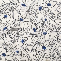 Mood Exclusive Night in Tunisia White and Blue Cotton Poplin Mood Exclusive Night in Tunisia White and Blue Cotton Poplin