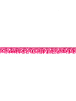 European Pink and White Polka Dot Ruffled Stretch Grosgrain .875″ European Pink and White Polka Dot Ruffled Stretch Grosgrain .875″