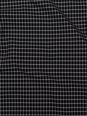 Black and White Checkered Heavy Stretch Cotton Woven Black and White Checkered Heavy Stretch Cotton Woven