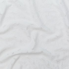 Italian Snow White Floral Burnout Brocade Italian Snow White Floral Burnout Brocade
