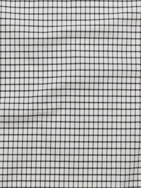 White and Black Checkered Heavy Stretch Cotton Woven White and Black Checkered Heavy Stretch Cotton Woven