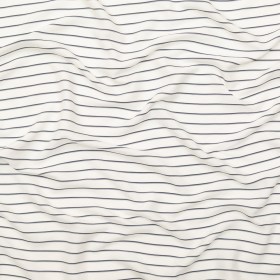 The Row Ivory and Dark Navy Shadow Striped Silk Lining The Row Ivory and Dark Navy Shadow Striped Silk Lining