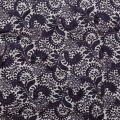 Italian Mulberry Floral Lace with Scalloped Eyelash Edges Italian Mulberry Floral Lace with Scalloped Eyelash Edges