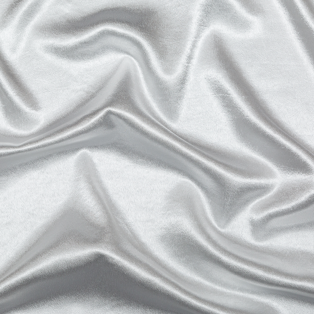 Italian White Polyester Crepe Back Satin Italian White Polyester Crepe Back Satin