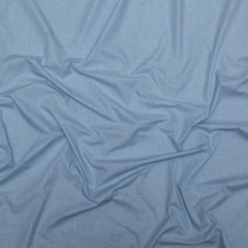 Italian Heathered Blue Cotton Shirting Italian Heathered Blue Cotton Shirting