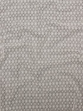 Famous NYC Designer Crystal Gray Stretch Floral Lace Famous NYC Designer Crystal Gray Stretch Floral Lace