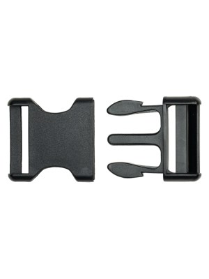 Lucille Italian Large Black Plastic Release Buckle Lucille Italian Large Black Plastic Release Buckle