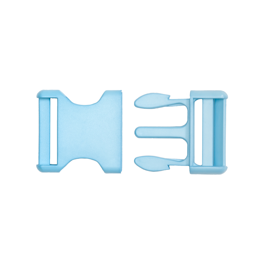 Lucille Italian Large Plume Blue Plastic Release Buckle Lucille Italian Large Plume Blue Plastic Release Buckle