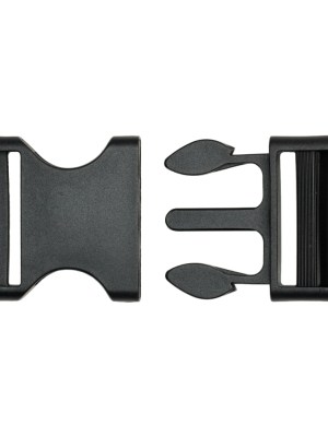 Lucille Italian Extra Large Black Plastic Release Buckle Lucille Italian Extra Large Black Plastic Release Buckle