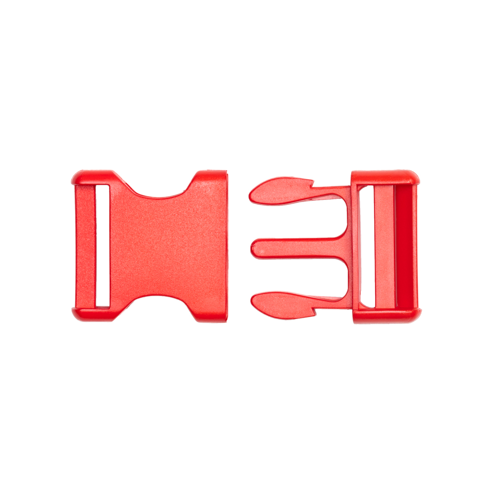 Lucille Lucille Italian Large Fiery Red Plastic Release Buckle Lucille Lucille Italian Large Fiery Red Plastic Release Buckle