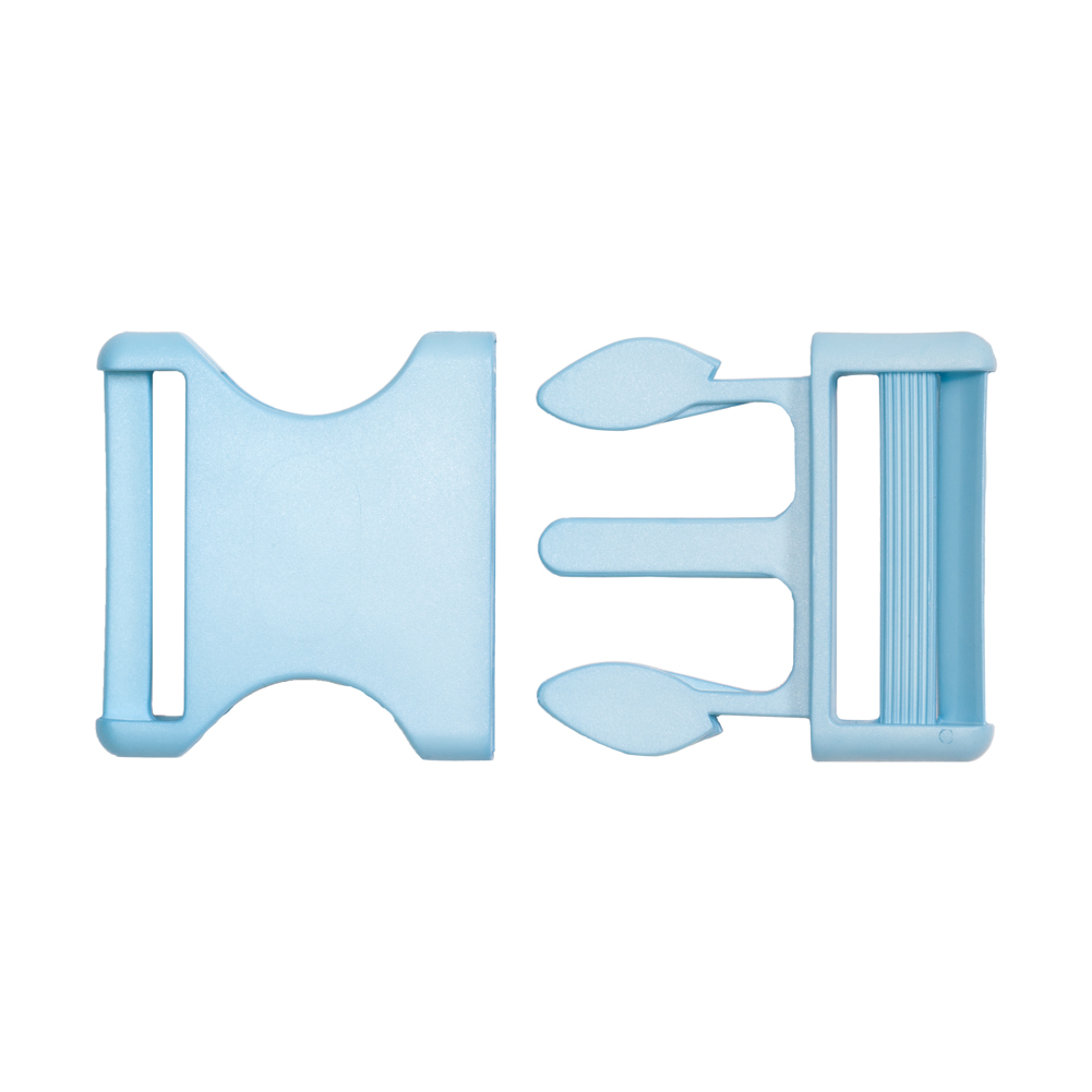 Lucille Italian Extra Large Plume Blue Plastic Release Buckle Lucille Italian Extra Large Plume Blue Plastic Release Buckle