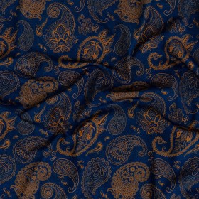 Estate Blue and Gold Paisley Caye UV Protective Compression Swimwear Tricot with Aloe Vera Microcapsules Estate Blue and Gold Paisley Caye UV Protective Compression Swimwear Tricot with Aloe Vera Microcapsules