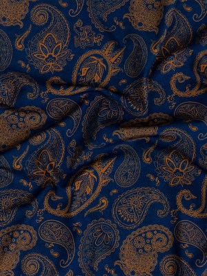 Estate Blue and Gold Paisley Caye UV Protective Compression Swimwear Tricot with Aloe Vera Microcapsules Estate Blue and Gold Paisley Caye UV Protective Compression Swimwear Tricot with Aloe Vera Microcapsules