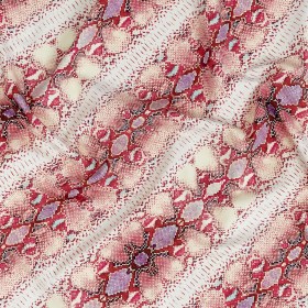 Compression Swimwear Tricot, UV Protective with Aloe Vera Microcapsules – Pink and Yellow Snakeskin – Caye Collection Compression Swimwear Tricot, UV Protective with Aloe Vera Microcapsules – Pink and Yellow Snakeskin – Caye Collection