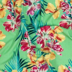 Compression Swimwear Tricot, UV Protective with Aloe Vera Microcapsules – Seafoam, Wild Orchid and Tangerine Tropical Floral – Caye Collection Compression Swimwear Tricot, UV Protective with Aloe Vera Microcapsules – Seafoam, Wild Orchid and Tangerine Tropical Floral – Caye Collection