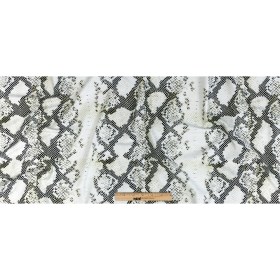 Compression Swimwear Tricot, UV Protective with Aloe Vera Microcapsules – White and Black Python – Caye Collection Compression Swimwear Tricot, UV Protective with Aloe Vera Microcapsules – White and Black Python – Caye Collection