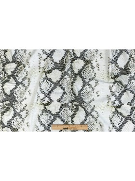 Compression Swimwear Tricot, UV Protective with Aloe Vera Microcapsules – White and Black Python – Caye Collection Compression Swimwear Tricot, UV Protective with Aloe Vera Microcapsules – White and Black Python – Caye Collection