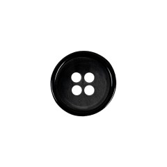 Italian Black Abstract 4-Hole Plastic Button – 24L/15mm Italian Black Abstract 4-Hole Plastic Button – 24L/15mm