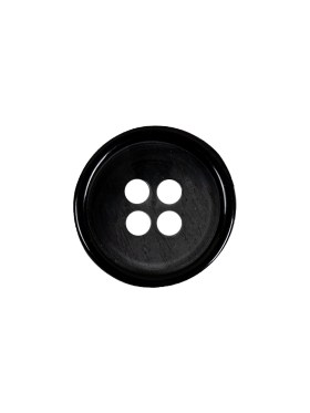 Italian Black Abstract 4-Hole Plastic Button – 24L/15mm Italian Black Abstract 4-Hole Plastic Button – 24L/15mm