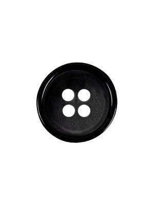 Italian Black Abstract 4-Hole Plastic Button – 24L/15mm Italian Black Abstract 4-Hole Plastic Button – 24L/15mm