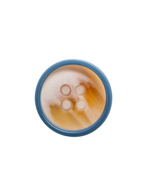 Italian Blue, Chipmunk and Silver Birch Abstract 4-Hole Plastic Button – 24L/15mm Italian Blue, Chipmunk and Silver Birch Abstract 4-Hole Plastic Button – 24L/15mm