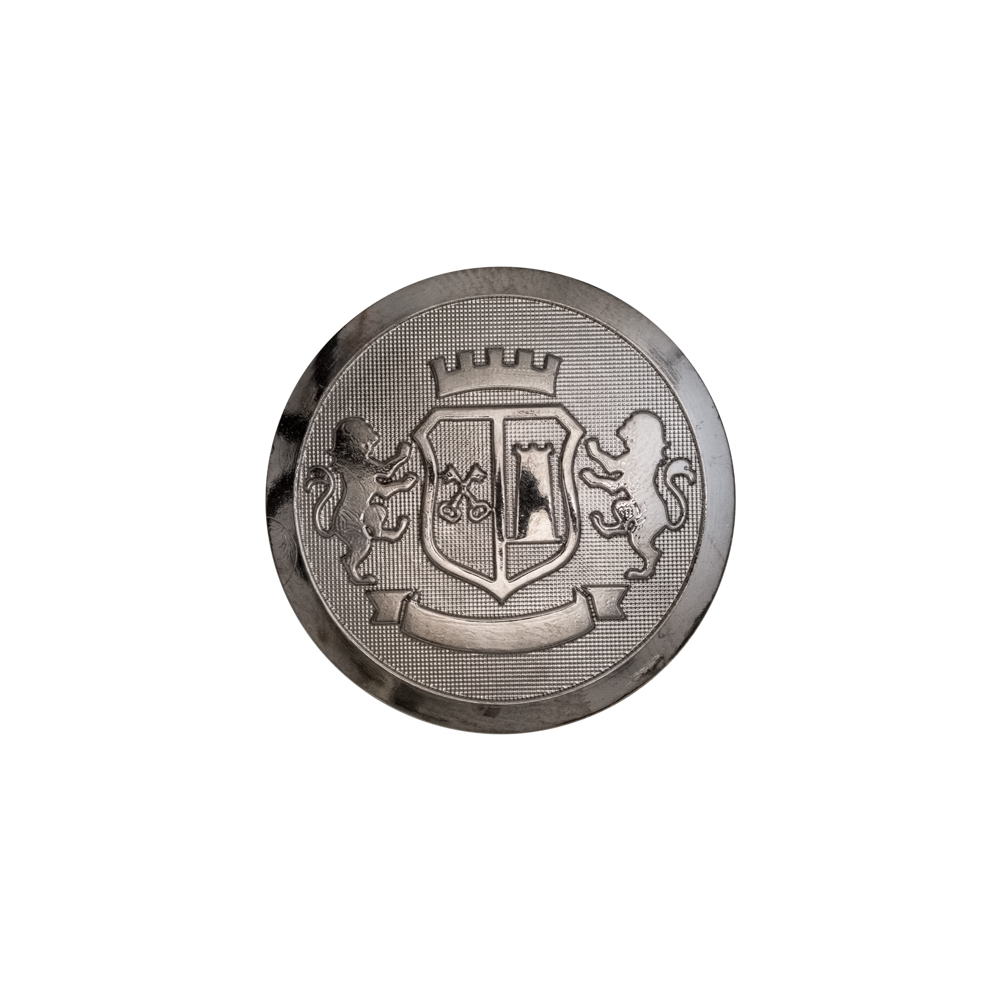 Italian Silver Crest Plastic Shank Back Button – 32L/20mm Italian Silver Crest Plastic Shank Back Button – 32L/20mm