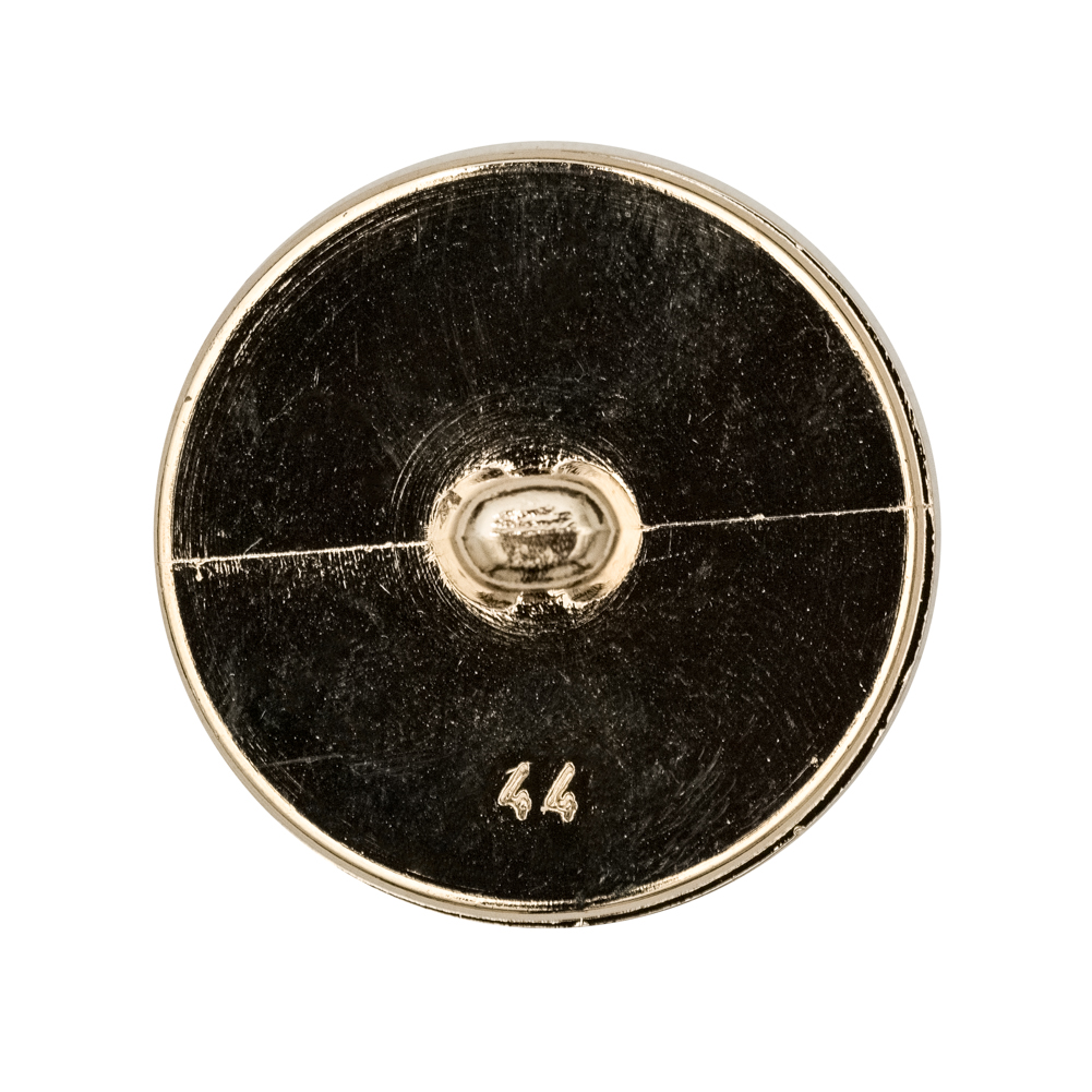 Italian Gold Crest Plastic Shank Back Button – 44L/28mm Italian Gold Crest Plastic Shank Back Button – 44L/28mm