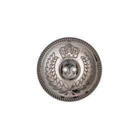 Italian Silver 2-Hole Crest Button – 32L/20mm Italian Silver 2-Hole Crest Button – 32L/20mm
