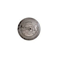 Italian Silver Crest Plastic Shank Back Button – 24L/15mm Italian Silver Crest Plastic Shank Back Button – 24L/15mm
