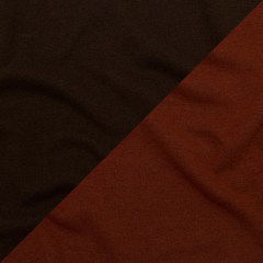 Italian Bombay Orange and Dark Brown Reversible Wool Double Knit Italian Bombay Orange and Dark Brown Reversible Wool Double Knit