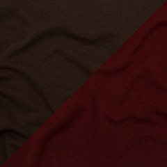 Italian Red and Brown Reversible Wool Double Knit Italian Red and Brown Reversible Wool Double Knit