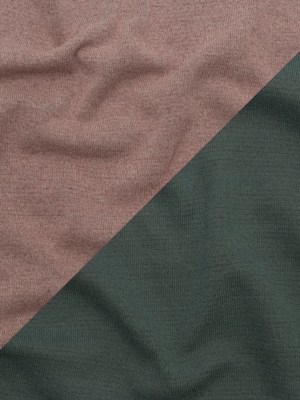 Italian Laurel Wreath and Desert Sand Reversible Wool Double Knit Italian Laurel Wreath and Desert Sand Reversible Wool Double Knit