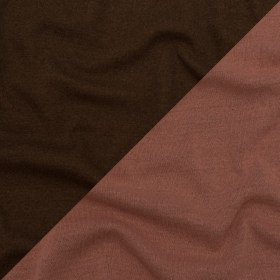 Italian Salmon and Brown Reversible Wool Double Knit Italian Salmon and Brown Reversible Wool Double Knit