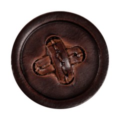 Brown Cross Stitch Plastic Shank Back Button – 54L/34mm Brown Cross Stitch Plastic Shank Back Button – 54L/34mm