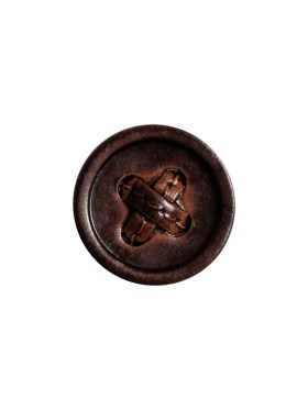Brown Cross Stitch Plastic Shank Back Button – 24L/15mm Brown Cross Stitch Plastic Shank Back Button – 24L/15mm