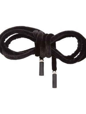 Italian Black Velvet Drawstring – 49″ Italian Black Velvet Drawstring – 49″