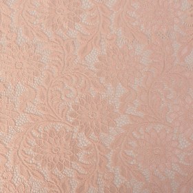 Re-Embroidered Stretch Lace – Peachy Keen Sunflowers – McKee Collection Re-Embroidered Stretch Lace – Peachy Keen Sunflowers – McKee Collection