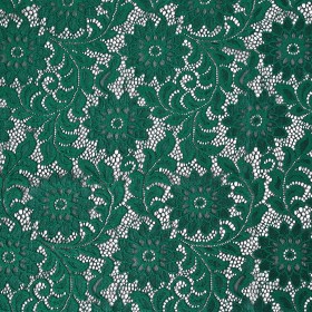 Re-Embroidered Stretch Lace – Emerald Sunflowers – McKee Collection Re-Embroidered Stretch Lace – Emerald Sunflowers – McKee Collection